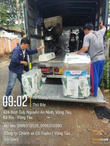 Gửi xe máy từ thành phố đi về Châu Đức