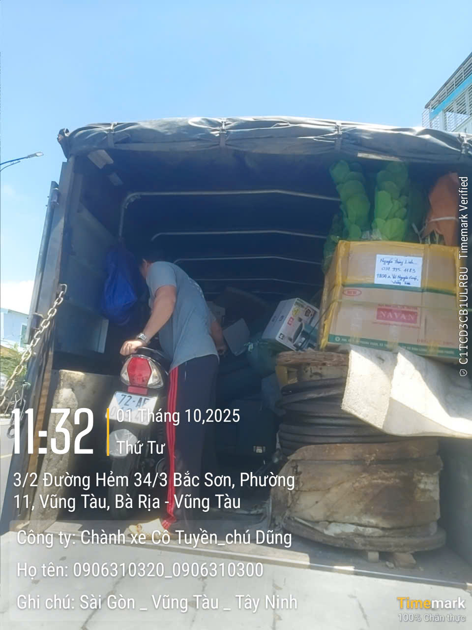 Gửi xe máy từ thành phố đi về Vũng Tàu